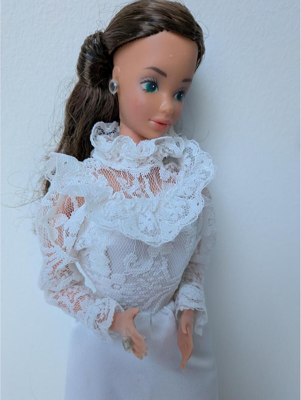 Vintage Barbie Doll Tracy Bride Mattel Vtg No Shoes Pre-owned Note Markings
